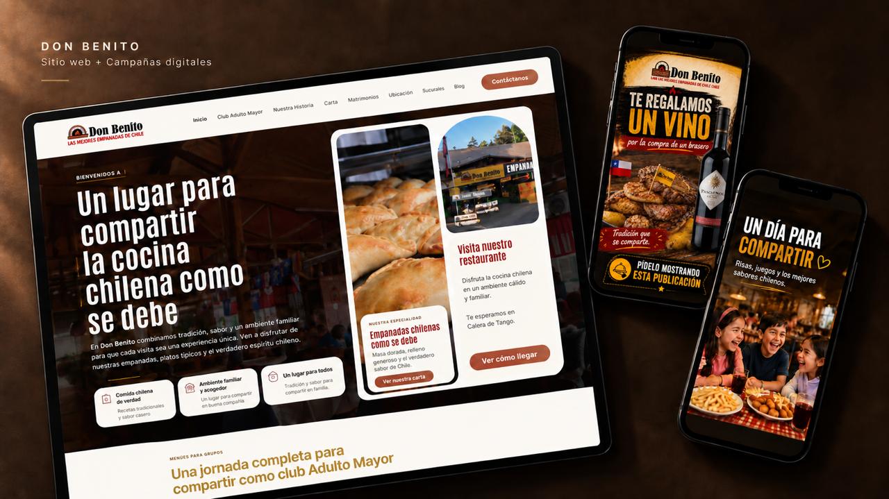 Proyecto Don Benito: sitio web y piezas de campaña