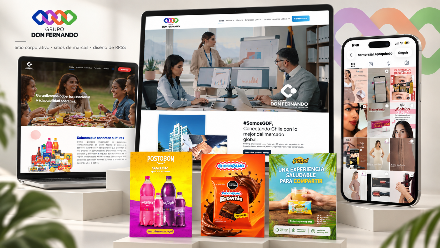 Proyecto Grupo Don Fernando: identidad, productos y presencia web